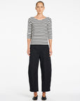 Relaxed Boat Neck | Banner Stripe