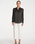 Soft Shirt | Mink Mirror Satin