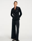 Drape Top | Black Velvet