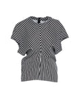 Elba Top | Black and White Stripe