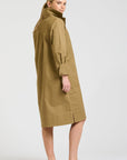 Jane Utility Shirt Dress | Tan