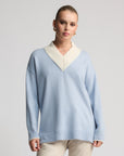 Parker Boyfriend Jumper | Baby Blue