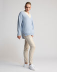 Parker Boyfriend Jumper | Baby Blue