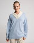 Parker Boyfriend Jumper | Baby Blue