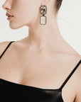 Balustrade Earrings | Dark Diamond
