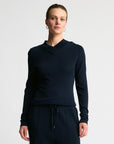 Base Layer Collar Wrap Knit | Navy
