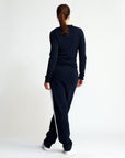 Base Layer Collar Wrap Knit | Navy