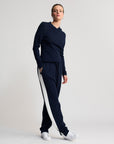 Base Layer Collar Wrap Knit | Navy