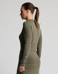 Base Layer Collar Wrap Knit | Fern