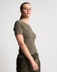Base Layer Ribbed T-shirt | Fern