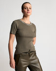 Base Layer Ribbed T-shirt | Fern