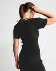 Base Layer Ribbed T-shirt | Black