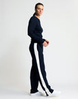 Base Layer Wide Leg Trouser | Navy
