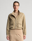Simi Cropped Wind Breaker | Butterscotch