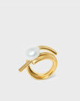Buttress Ring | Gold and Pearl