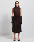 Gabriella Skirt | Coffee Suede
