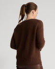 Smithton Fluffy Cardigan | Espresso