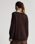 Parker Boyfriend Jumper | Espresso