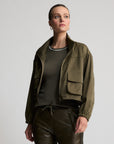 Simi Cropped Wind Breaker | Fern