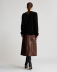 Gabriella Leather Skirt | Chesnut