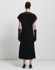 Christiana Suede Skirt | Black
