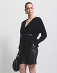 Eliana Cashmere Blend Knit | Black