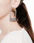 Aziza Earrings | Gun Metal