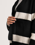 Ecuador Cardigan | Black/Chalk