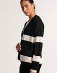 Ecuador Cardigan | Black/Chalk