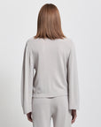 Base Layer Relaxed V-Neck Knit | Oyster