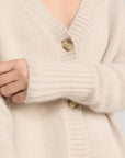 Fluffy knit cardigan