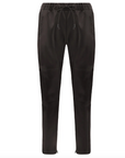 Regan Leather Jogger | Espresso