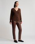 Tory Leather Pant | Chesnut