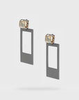 Aziza Earrings | Gun Metal
