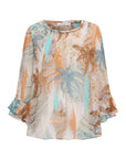 Capri Ruffle Top | Sunset