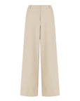 Capri Wide Leg Pant | Cream