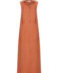 Toscana Sleeveless Dress | Terracotta