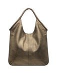 Bronze metallic tote bag