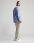 Parker Boyfriend Jumper | Baby Blue