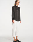 Soft Shirt | Mink Mirror Satin