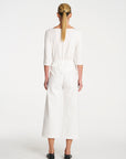 Relaxed Boat Neck | White