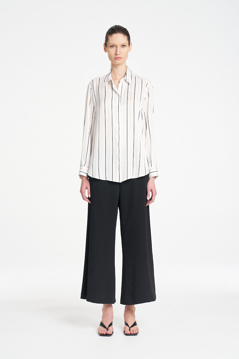 Crop Suit Pant | Black
