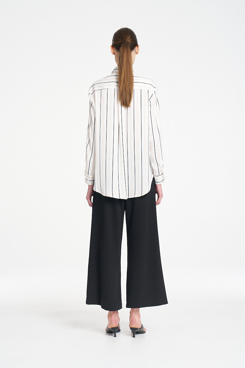 Crop Suit Pant | Black