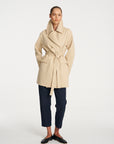 Wrap Trench  | Bisque
