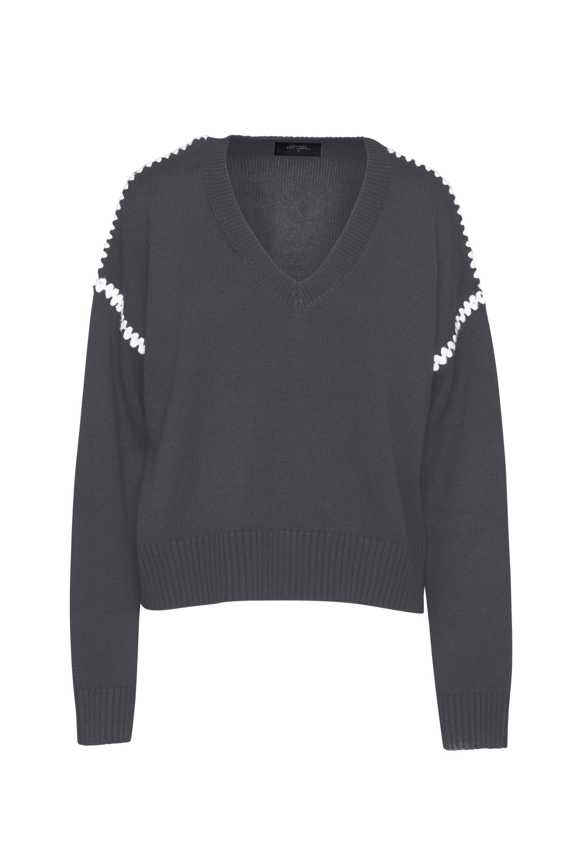 Brac Merino Tunic | Grey/White