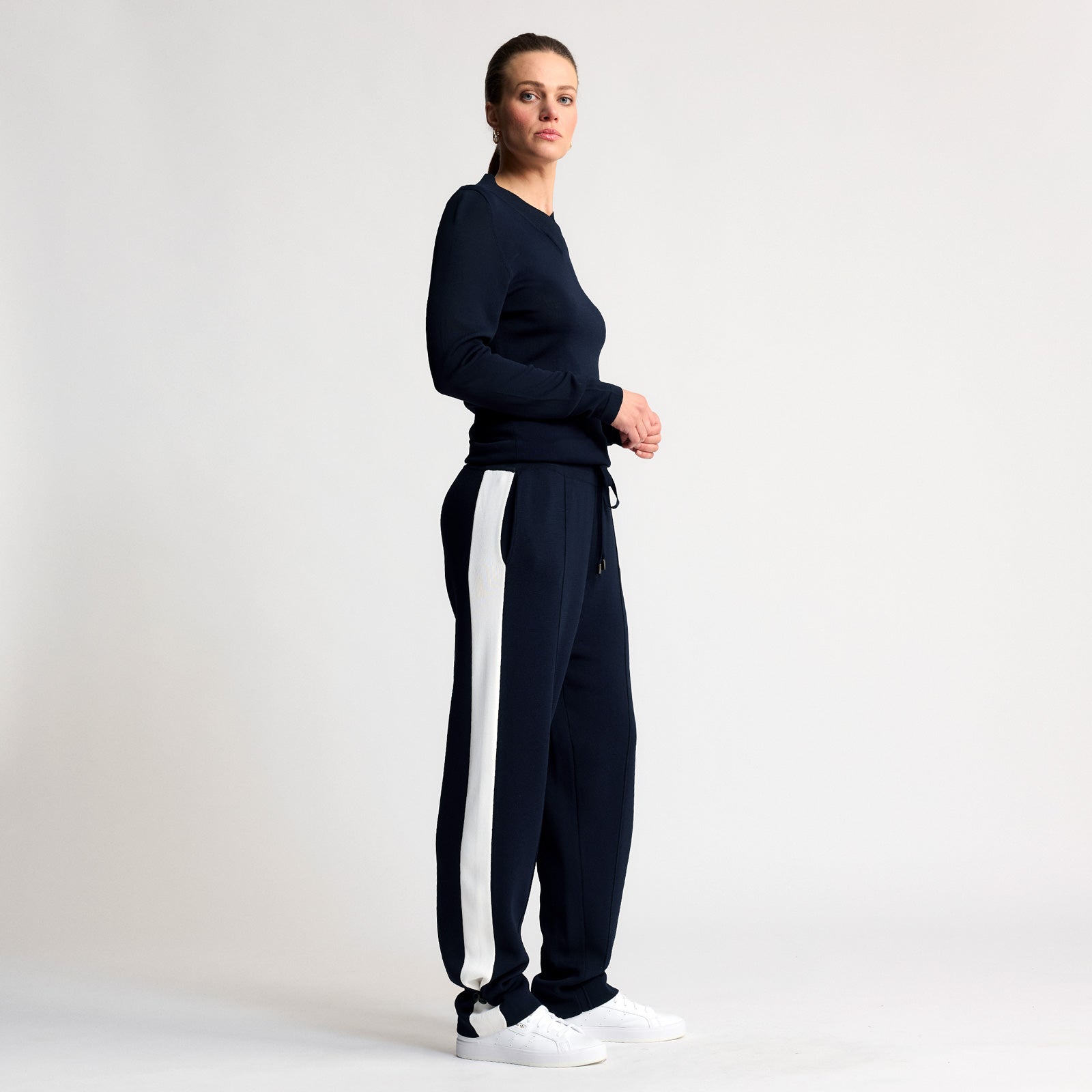 Base Layer Wide Leg Trouser | Navy