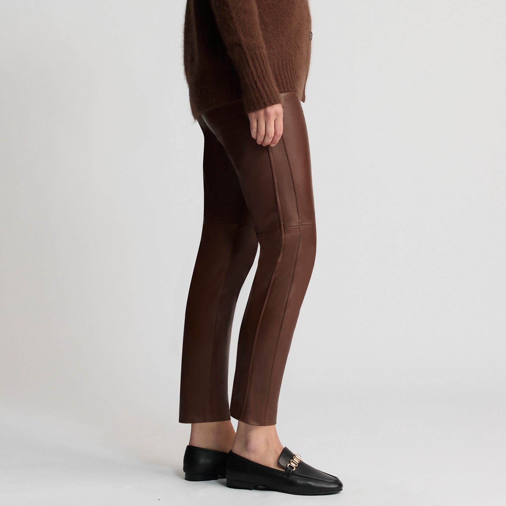 Tory Leather Pant | Chesnut