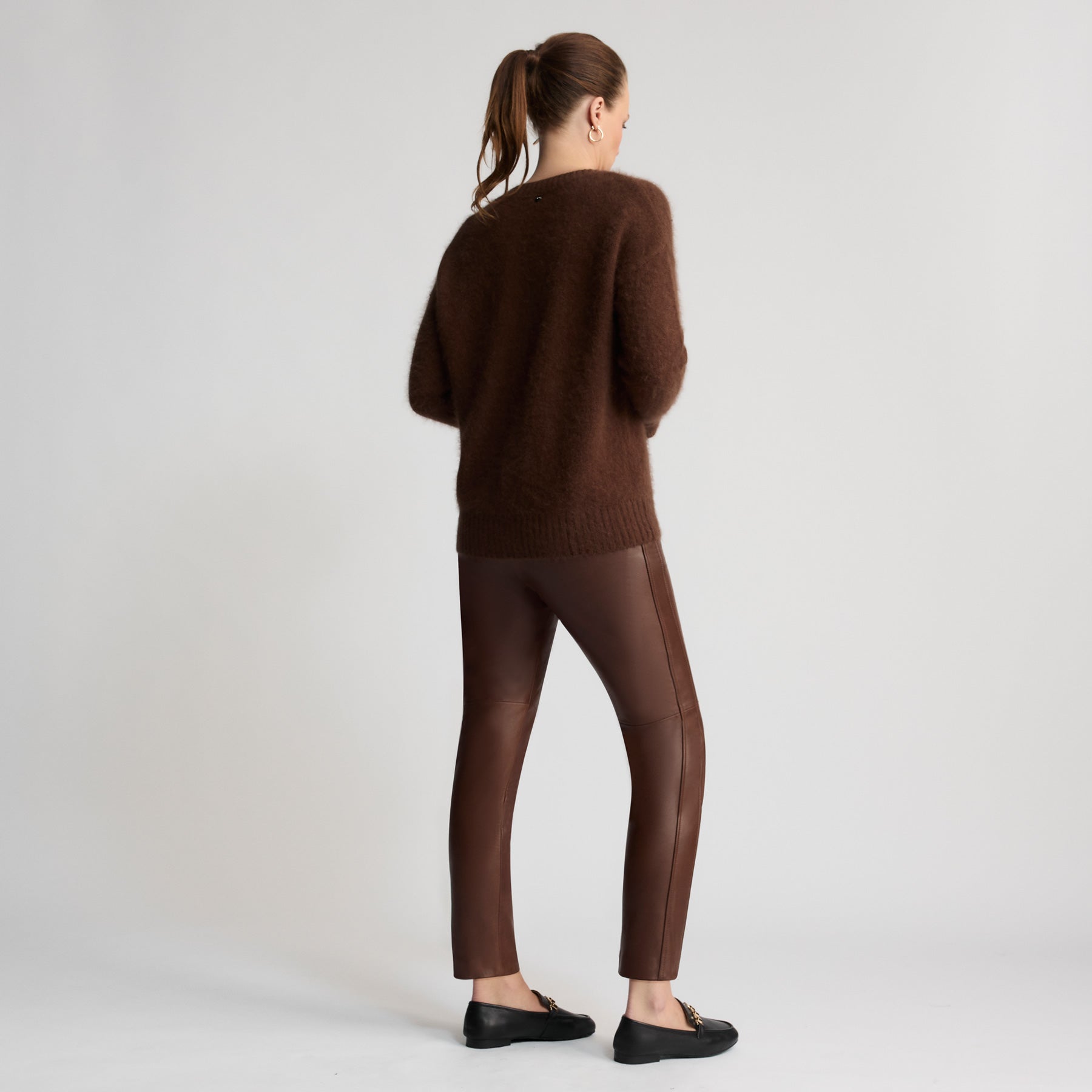 Tory Leather Pant | Chesnut