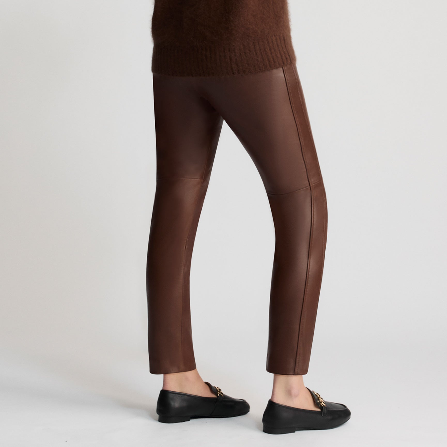Tory Leather Pant | Chesnut