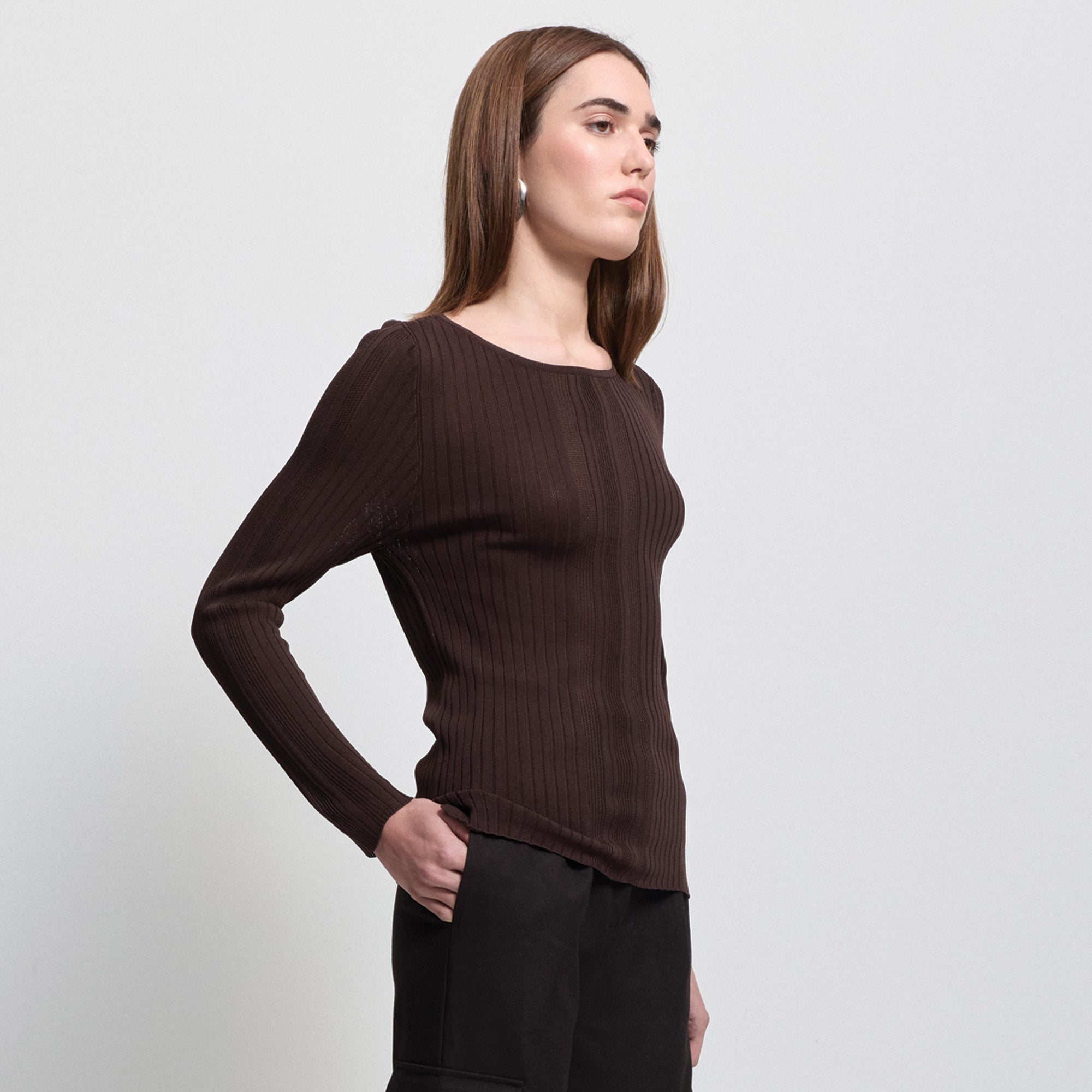 Base Layer Long Sleeve Knit | Espresso
